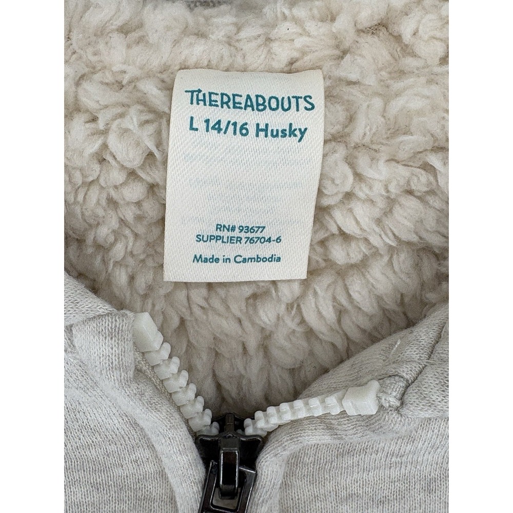 THEREABOUTS Husky Zip Up Hoodie Women's Size Large 14/16 - Picture 6 of 16